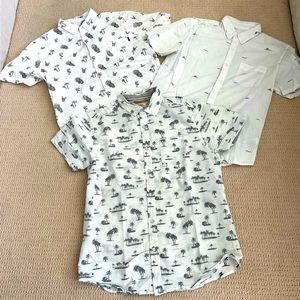 Bundle of 3 Short Sleeved Button Down Shirts